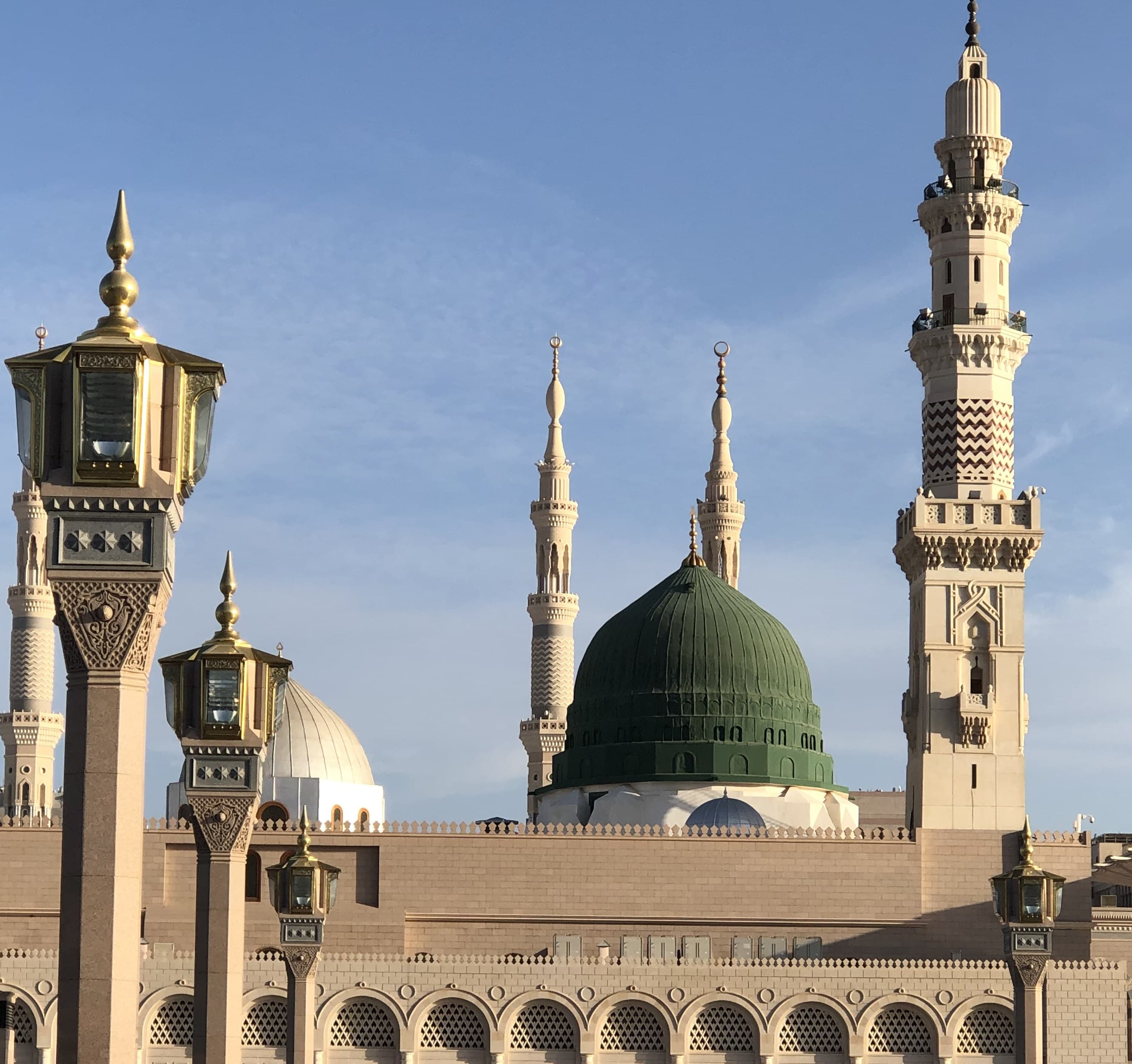 The Green Dome and the Prophet's Mosque in Medina